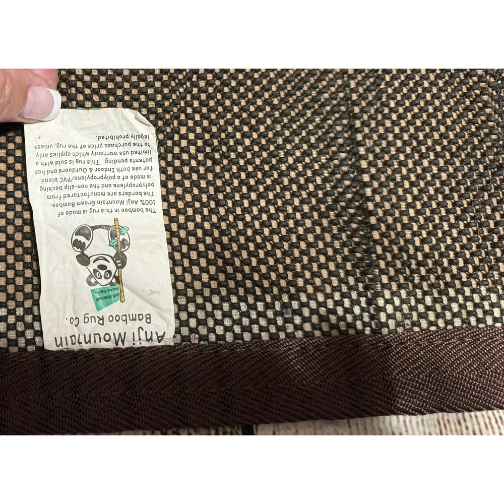 Gorgeous NEW Anji Mountain Bamboo Rug Mat 34
